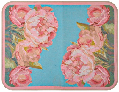 Коврик прорезиненный Lefard Home Textile 711 Пионы 50x70 см (711-062)