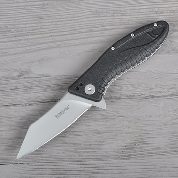 Ніж складаний Kershaw Grinder (довжина: 197мм, лезо: 83мм), чорний