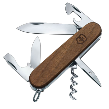 Ніж складний, мультитул Victorinox Spartan Wood (91мм, 10 функцій), дерево 1.3601.63