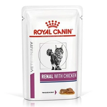Влажный корм для кошек Royal Canin RENAL Chicken Feline при заболеваниях почек 85г