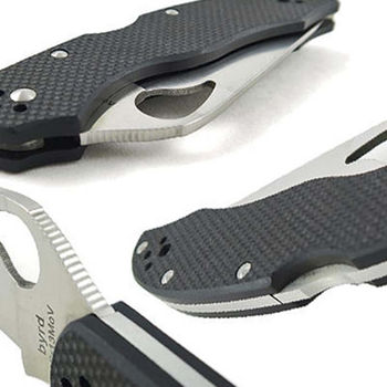 Ніж складаний Spyderco Byrd Harrier 2 (довжина: 193мм, лезо: 84 мм), чорний