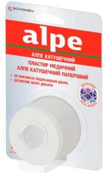 Пластир Alpe котушковий паперовий 2.5 см х 9.1 м №1 (000000213)