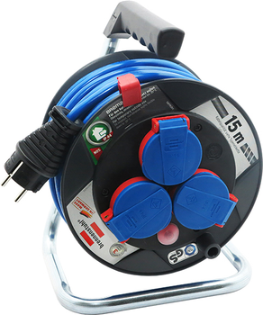 Удлинитель на катушке Brennenstuhl Garant Compact AT-N05V3V3-F 3 розетки 15 м (1079850)