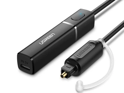 Оптический трансмиттер Ugreen Bluetooth 5.0&nbsp;для ТВ, ПК, PS4, aptX LL. Черный (1009-539-00)