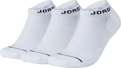 Баскетбольні шкарпетки(3 пари) Jordan Jumpman Dri-Fit No-Show 3PPK(SX5546-100(DX9656-100)) S Білий