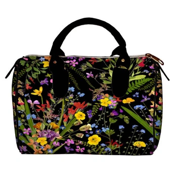 Сумка бочонок Barrel Bright wildflowers 28x18x17 см