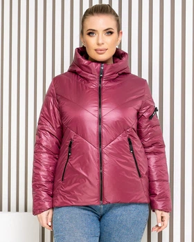 Куртка Khan з капюшоном 50 XL марсала 1008