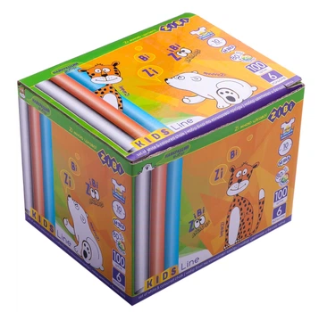 Мел белый (80 шт.)+цветной (20 шт.), круглый, карт. коробка, KIDS Line (ZB.6718-99)