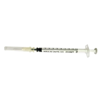 Шприц инсулиновый 21VIKT 1 мл U-100 со съемной иглой стерильный 100 шт