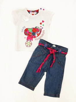 Костюм : Футболка, джинсы Losan Mc baby girls (018801804/001) Белый M9-74 см