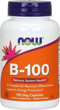 Витамины Now Foods B-100 100 веган капсул (733739004369)