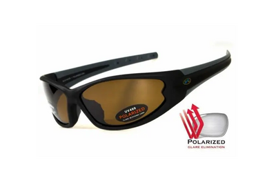 Темные очки с поляризацией BluWater Daytona-4 polarized (brown) (4ДЕЙТ4-50П)