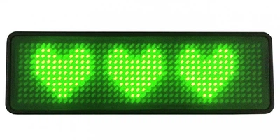 Светодиодный (LED) бейдж зеленый