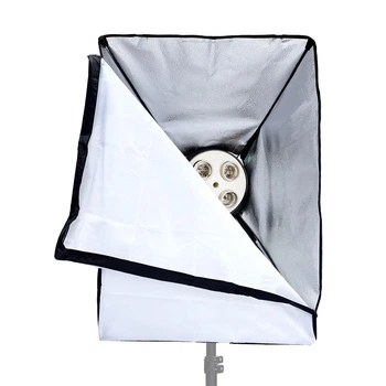 Постоянный студийный свет с софтбоксом 50х70см для четырех ламп Е27 Prolighting E274U 50х70cм