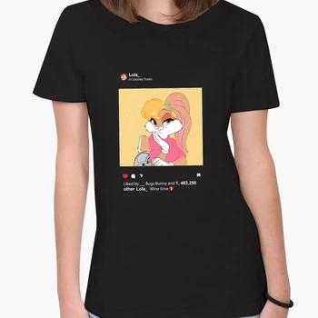 Футболка жіноча Луні Тюнз Лола Банні (Looney Tunes Lola Bunny) (8976-2881-3) L Чорна