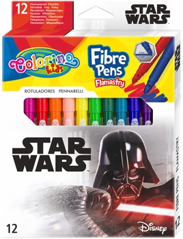 Фломастери Colorino Star Wars 12 кольорів 12 шт. (89540PTR)