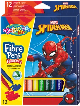 Фломастеры Colorino Spiderman 12 цветов 12 шт (91871PTR)