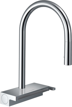 Смеситель-кран кухонный HANSGROHE Aquno Select M81 170 73831000 с выдвижным изливом 2 режима
