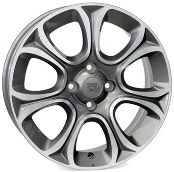 WSP ITALY FIAT W163 EVO R16 W6 PCD4X100 ET45 DIA56.6 ANTHRACITE POLISHED