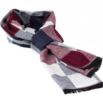 Мужской шарф в клетку LuxWear MS1002 multicolor