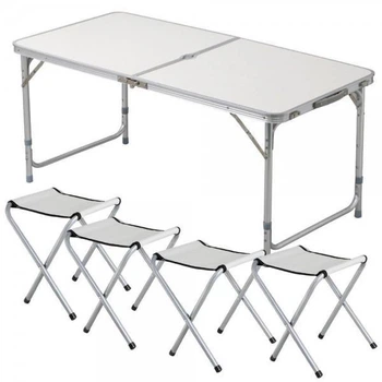 Набір для пікника алюмінієвий стіл і стільці Folding Table Multy Білий