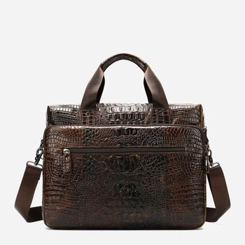 Сумка-портфель чоловіча шкіряна Vintage leather-14719 Коричнева