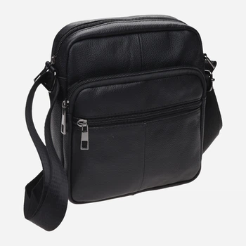 Мужская сумка кожаная Laras k102610 Black (ROZ6300004238)