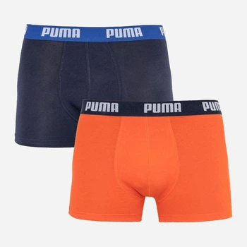Набір трусів-боксерів чоловічих бавовняних Puma Basic Boxer 2P 521015001002 2 шт S Сині з чорним (8718824806655)