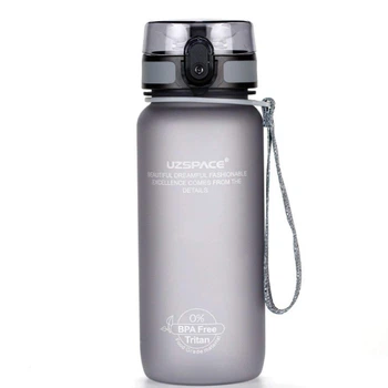 Пляшка для води Uzspace Grey 650 мл Сіра