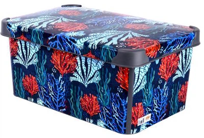 Контейнер з кришкою Violet House 0647 Decor SeaHorse 10 л 16.5х23.5х35 см (0647 DECOR SEAHORSE з/кр. 10 л)