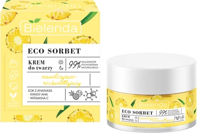 Крем для лица Bielenda Sorbet Pineapple Осветляющий 50 мл (5902169045272)