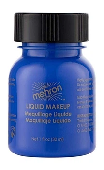 MEHRON Жидкий грим Liquid Makeup, Blue (Синий), 30 мл