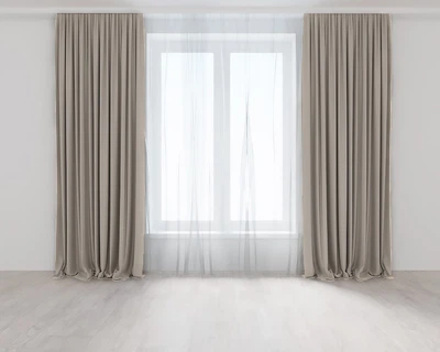 Комплект штор Lux Portiery Мікровелюр Капучино 150х265 - 2 шт (AV89718)