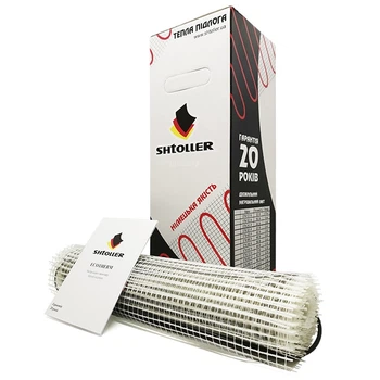 Нагревательный мат под плитку Shtoller Ecotherm 1 м² / 180 Вт