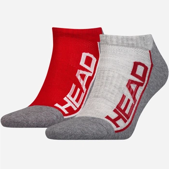 Набор мужских носков HEAD Performance Sneaker 2P Unisex 791018001-070 39-42 2 пары Красный/Серый (8718824742762)