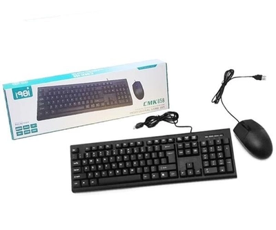 Комплект проводные клавиатура + мышка USB PC CMK-858