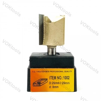 Фреза ГЛОБУС 1002 d8 D25 h25 пазовая прямая