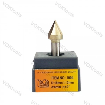 Фреза ГЛОБУС 1004 пазовая V-образная d8 D15 h13 O60