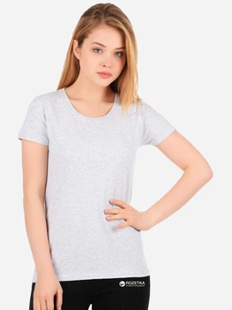 Футболка хлопковая женская Fruit of the loom Valueweight Ladies 061372094 XL Серая (5000000005420)