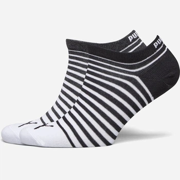 Набор мужских носков хлопковых Puma Unisex Sneaker 101001001022 43-46 2 пары Черный/Серый/Белый (8718824798387)