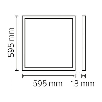 Светильник в подвесной потолок Армстронг HOROZ, 48W, LED, 3125Lm, 6400K (5041)