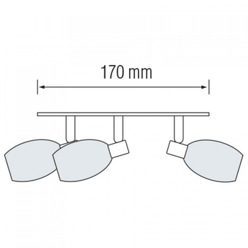 Светильники Настенно-Потолочный Светодиодный LED HOROZ MANAVGAT-5, 3х40W (6538)