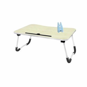 Складной столик для ноутбука и еды Lesko DNZ-23 Ivory Wood 60*48*28 см