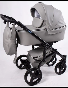 Детская коляска 2в1 Baby Pram Almondo Solid Grey
