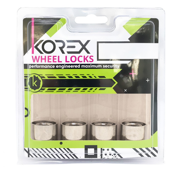 Секретные гайки на колеса Korex М12x1.5x22 Конус Вращающееся кольцо Ключ 19-21 (Daihatsu Hyundai Fiat Ford, Kia Mazda Mitsubishi Toyota) под железные диски