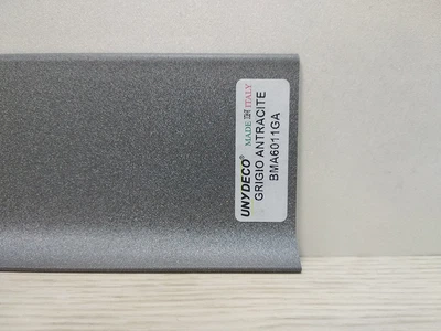 Алюминиевый плинтус Luciano alluboard Антрацитовый серый 60 мм 2000x60x11 серый BMA6011GA