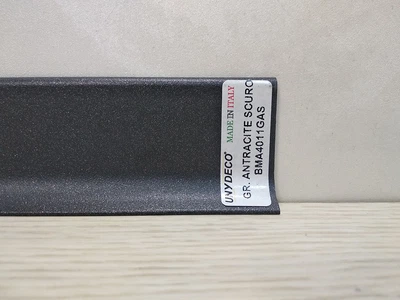 Алюминиевый плинтус Luciano alluboard Антрацит тёмный 40 мм 2000x40x11 ,BMA4011GAS
