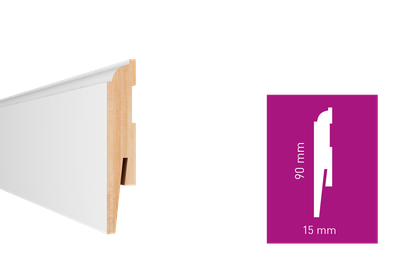 Плинтус Arbiton Paint-it MP0901 90x15x2420 AMP0901