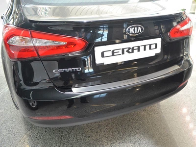 Накладка на бампер KIA Cerato 2013-2018 пряма виконання Premium NataNiko
