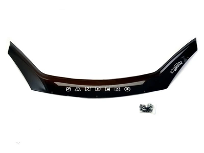 Дефлектор капота Renault Sandero Stepway 2009-2013 з логотипом Vip Tuning